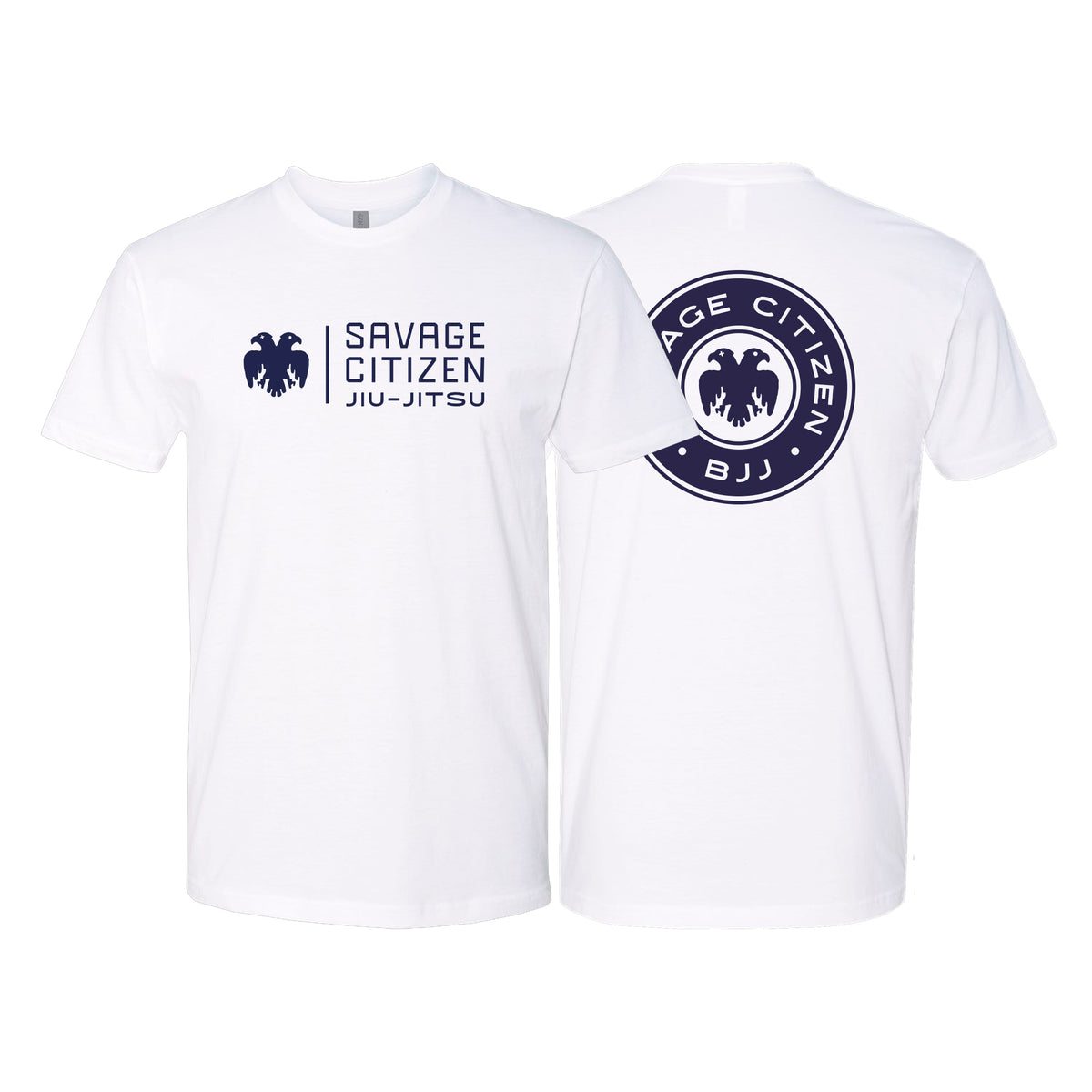 Savage Citizen Jiu Jitsu Next Level Adult Shirts #8050 C (Blue Logo)