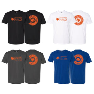 Savage Citizen Jiu Jitsu Next Level Adult Shirts #8050 A (Orange Logo)