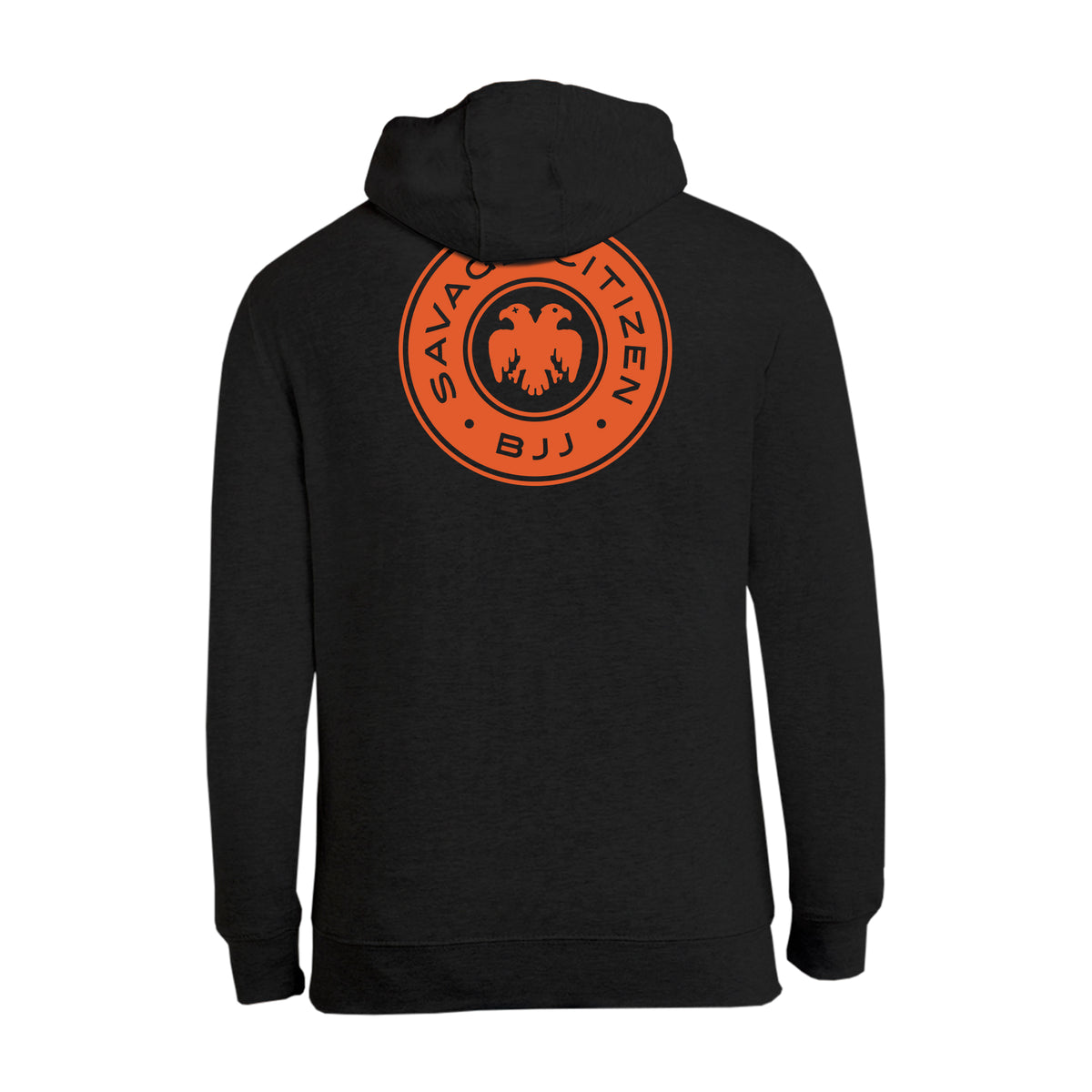 Savage Citizen Jiu Jitsu Academy Zip-Up Hoodies #8050 B (Orange Logo)