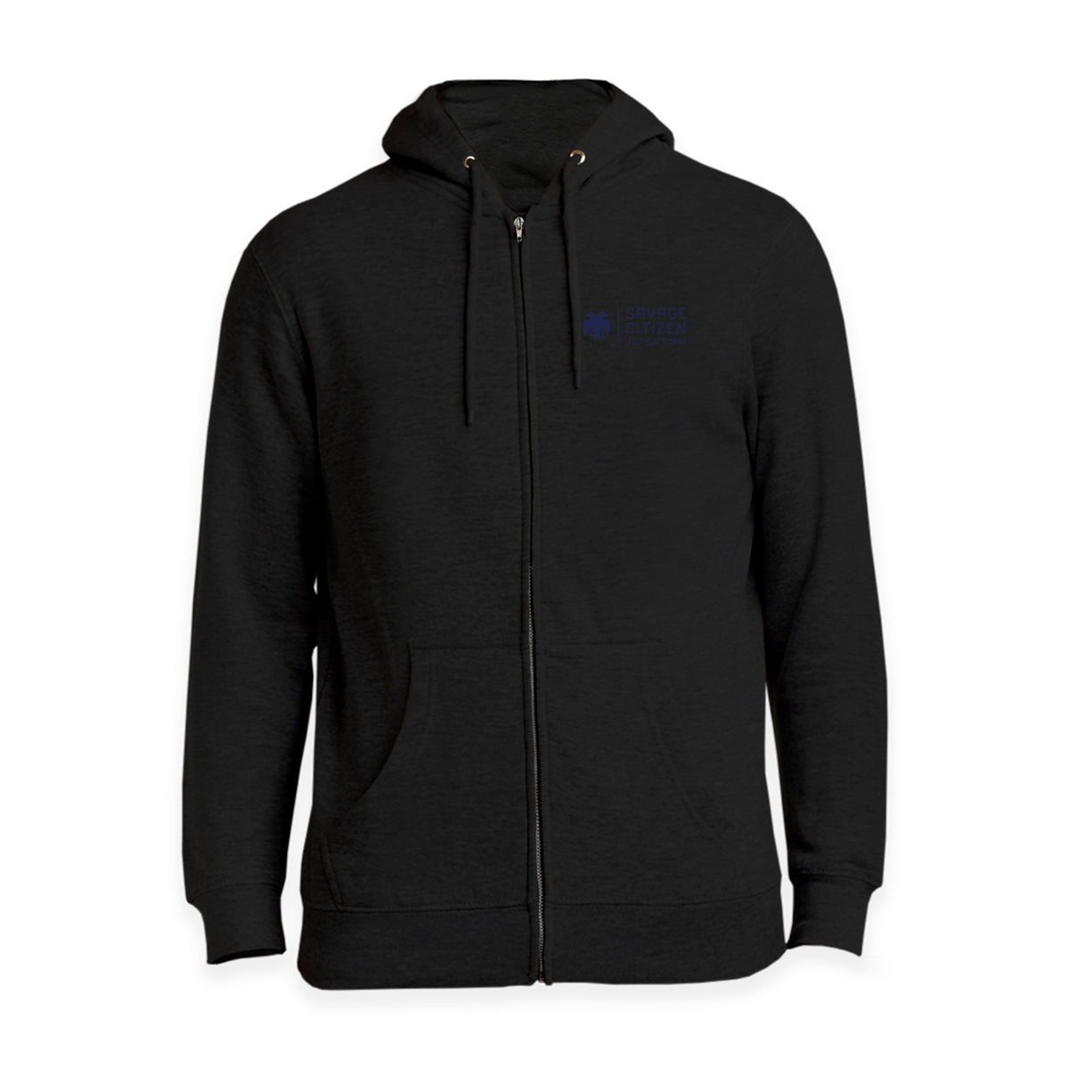 Savage Citizen Jiu Jitsu Academy Zip-Up Hoodies #8050 D (Blue Logo)