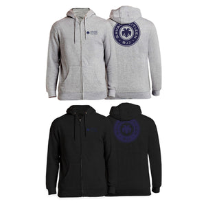 Savage Citizen Jiu Jitsu Academy Zip-Up Hoodies #8050 D (Blue Logo)