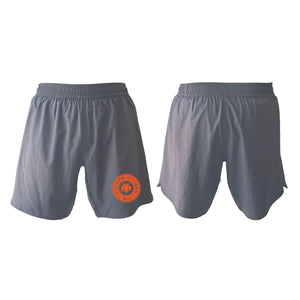 Savage Citizen Jiu Jitsu Custom Grey Shorts 2.0 #8050 A (Orange Logo)