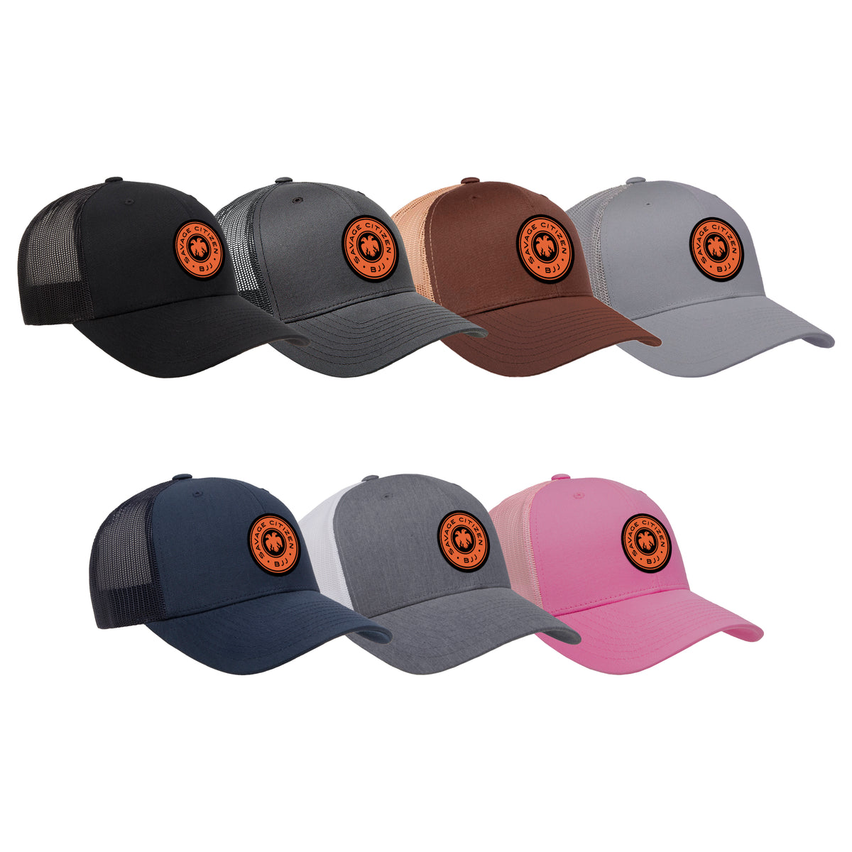 Savage Citizen Jiu Jitsu Academy Trucker Hat #8050 A (Orange Logo)