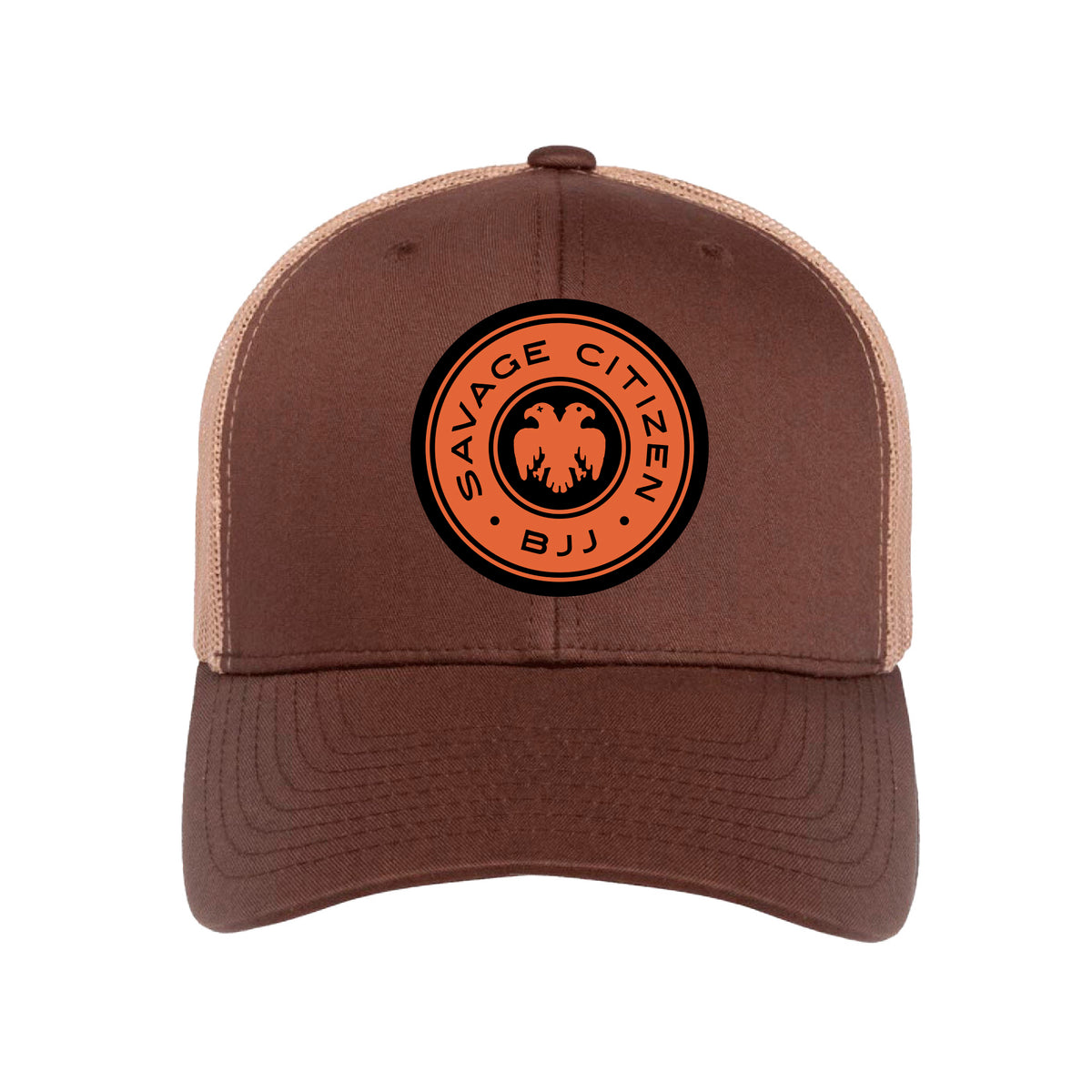 Savage Citizen Jiu Jitsu Academy Trucker Hat #8050 A (Orange Logo)