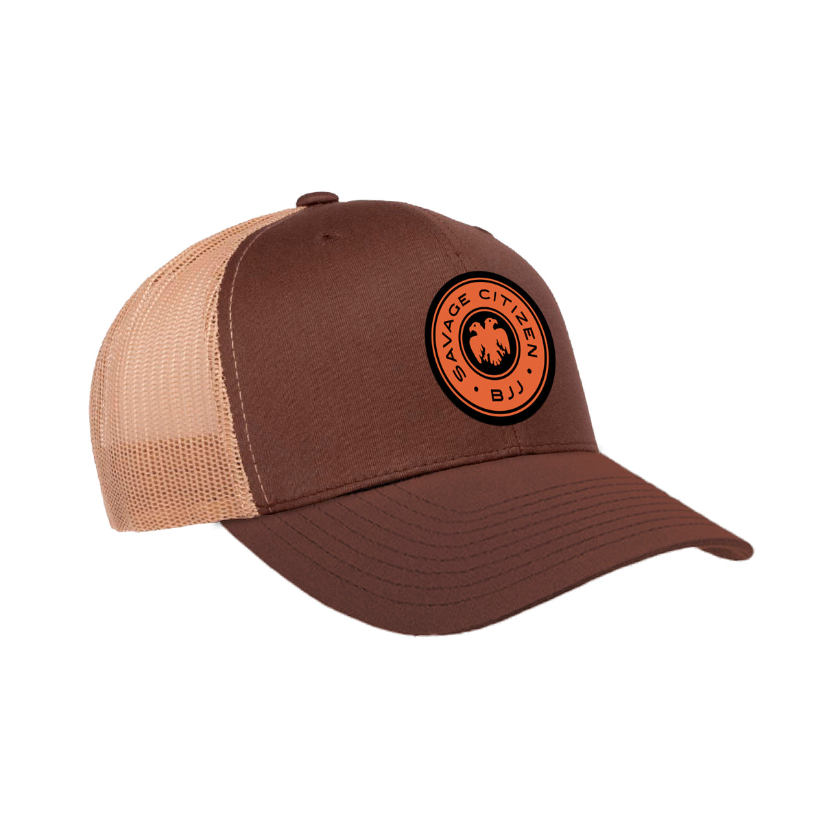 Savage Citizen Jiu Jitsu Academy Trucker Hat #8050 A (Orange Logo)