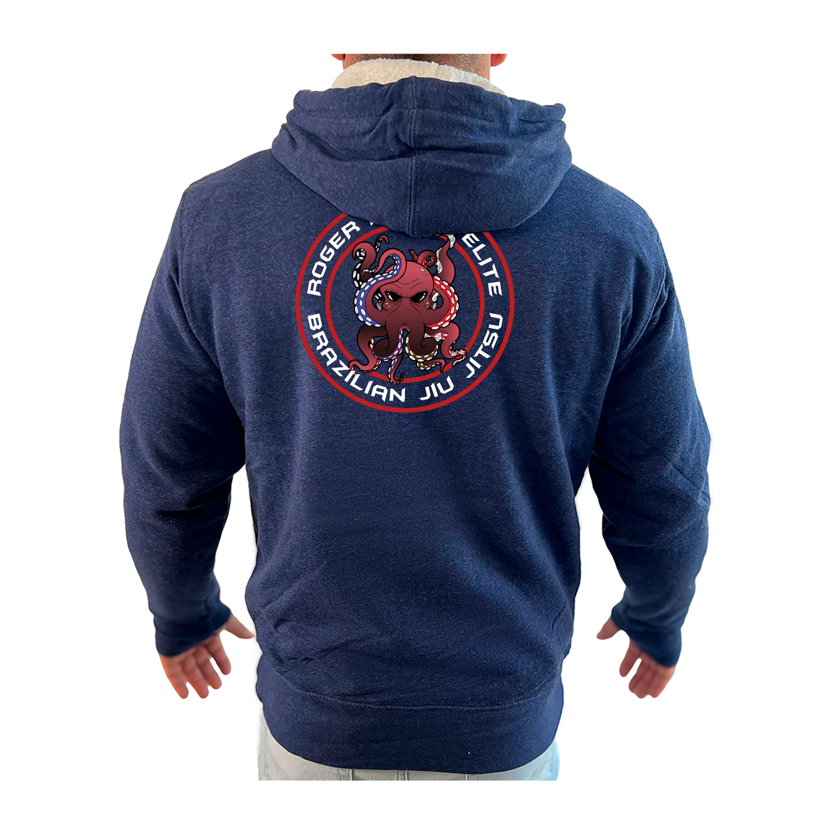 RM Elite BJJ Academy Sherpa Lined Zip-Up Hoodie #8051 A