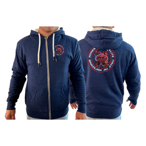 RM Elite BJJ Academy Sherpa Lined Zip-Up Hoodie #8051 A
