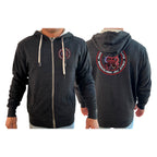 RM Elite BJJ Academy Sherpa Lined Zip-Up Hoodie #8051 A