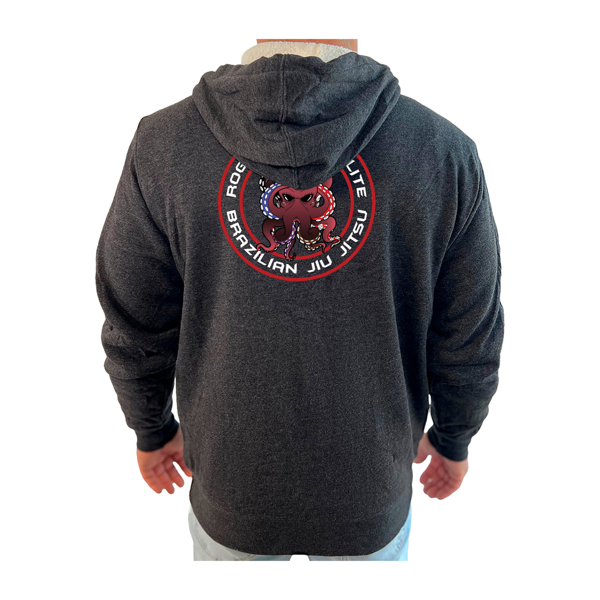 RM Elite BJJ Academy Sherpa Lined Zip-Up Hoodie #8051 A