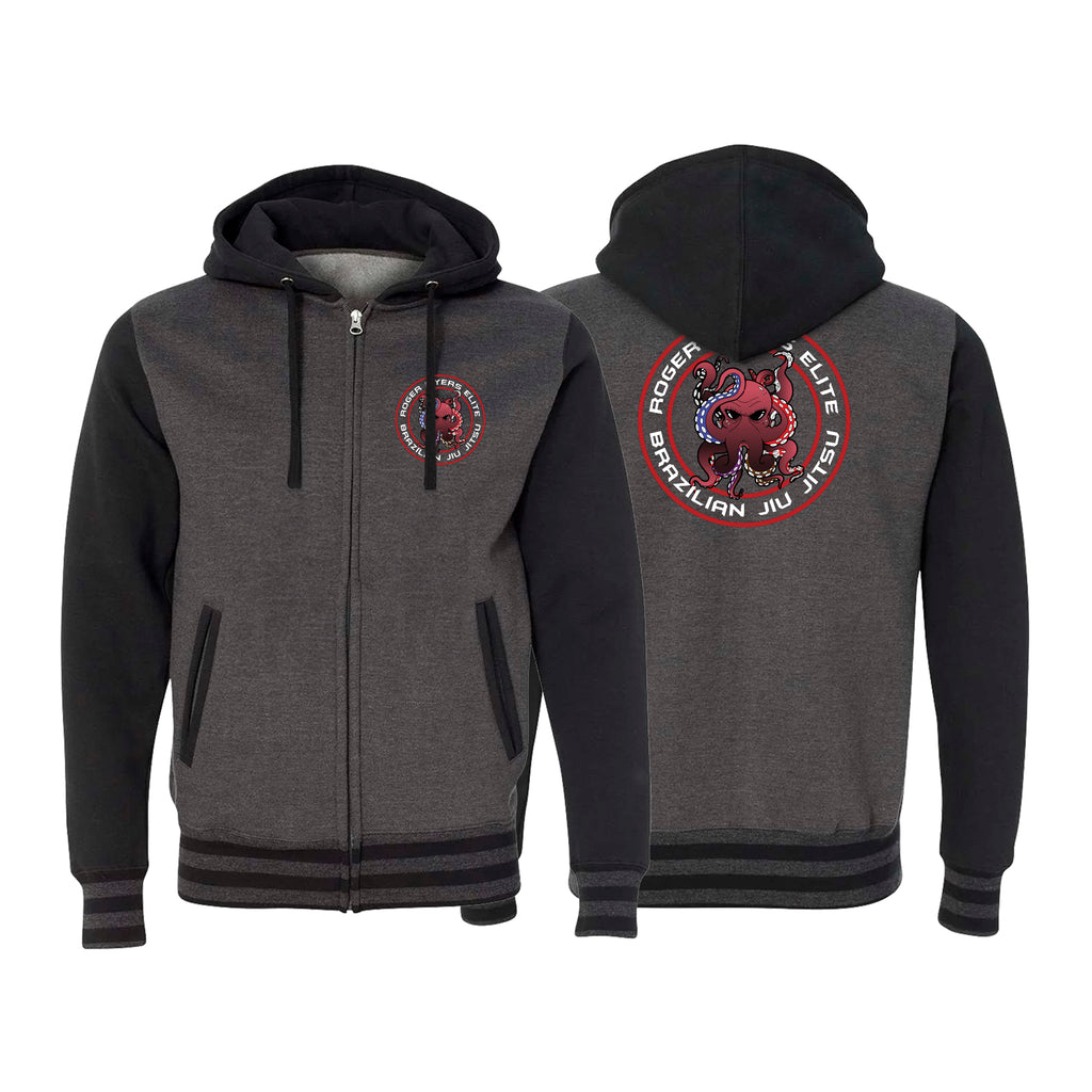 RM Elite BJJ Academy Varsity Zip-Up Hoodies #8051 A