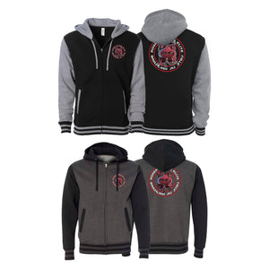 RM Elite BJJ Academy Varsity Zip-Up Hoodies #8051 A