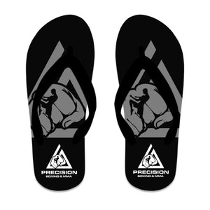 Precision Boxing and MMA Academy Flip Flops #8052 A