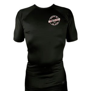 Matadero Jiu Jitsu All Black Custom Rash Guards Short Sleeves #8054 A