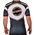Matadero Jiu Jitsu Academy Rash Guards Black/White #8054 Z