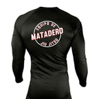 Matadero Jiu Jitsu All Black Rash Guards Long Sleeves #8054 Z