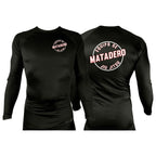 Matadero Jiu Jitsu All Black Rash Guards Long Sleeves #8054 Z