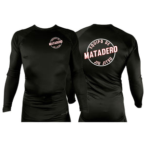 Matadero Jiu Jitsu All Black Rash Guards Long Sleeves #8054 Z