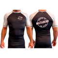 Matadero Jiu Jitsu All Black Ranked Short Sleeve Rash Guards #8054 Z