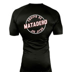 Matadero Jiu Jitsu All Black Rash Guards Short Sleeves #8054 Z