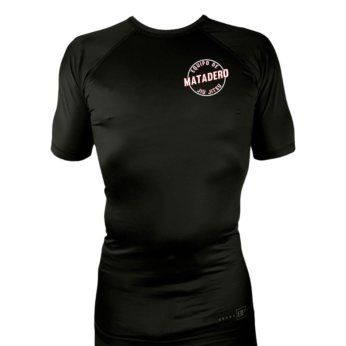 Matadero Jiu Jitsu All Black Rash Guards Short Sleeves #8054 Z