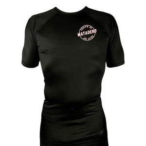 Matadero Jiu Jitsu All Black Rash Guards Short Sleeves #8054 Z
