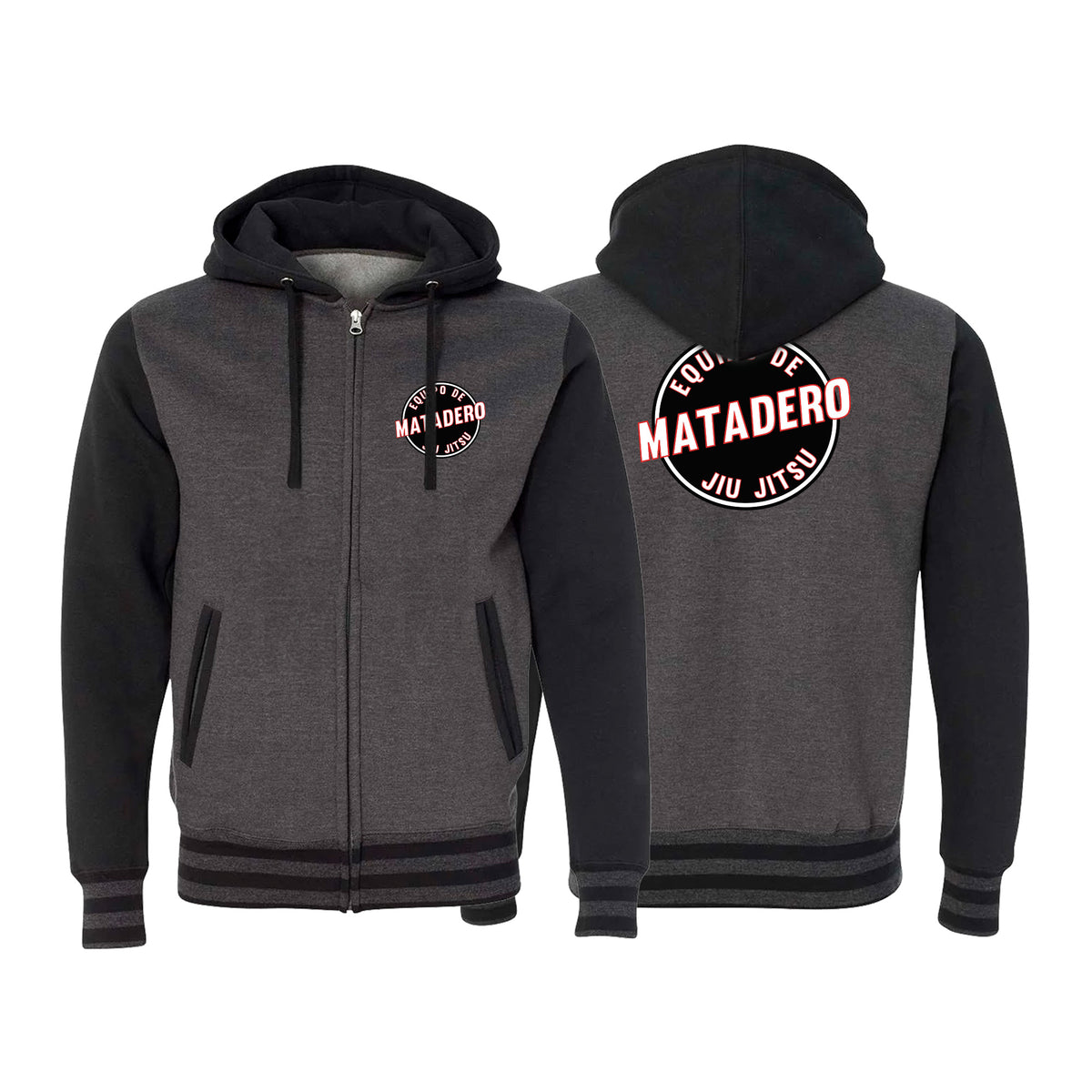 Matadero Jiu Jitsu Varsity Zip-Up Hoodies #8054 Z