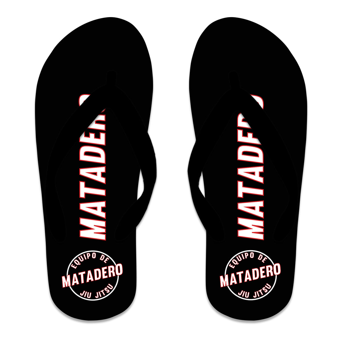 Matadero Jiu Jitsu Flip Flops #8054 Z