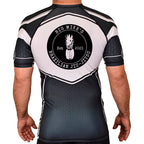 Big Mike's BJJ Academy Rash Guards Black/White #8055 A