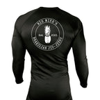 Big Mike's BJJ All Black Custom Rash Guards Long Sleeves #8055 A