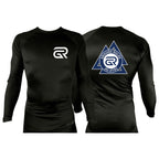 Ground Rules Jiu-Jitsu All Black Custom Rash Guards Long Sleeves #8056 A