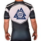 Ground Rules Jiu-Jitsu Academy Rash Guards Black/White #8056 A