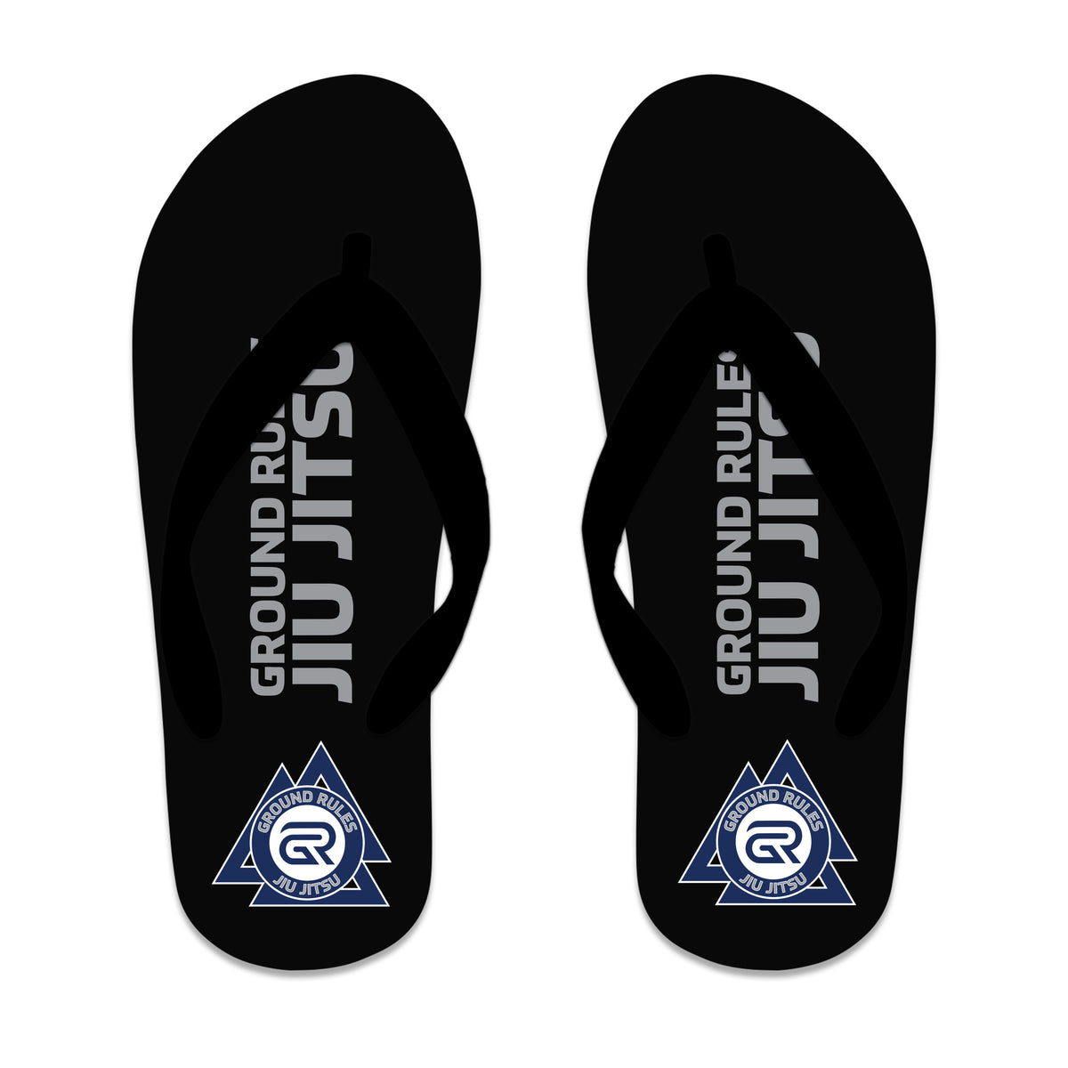 Ground Rules Jiu-Jitsu Academy Flip Flops #8056 A