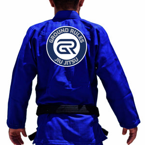 Ground Rules Jiu-Jitsu Academy Kids Gi - Blue #1447 A