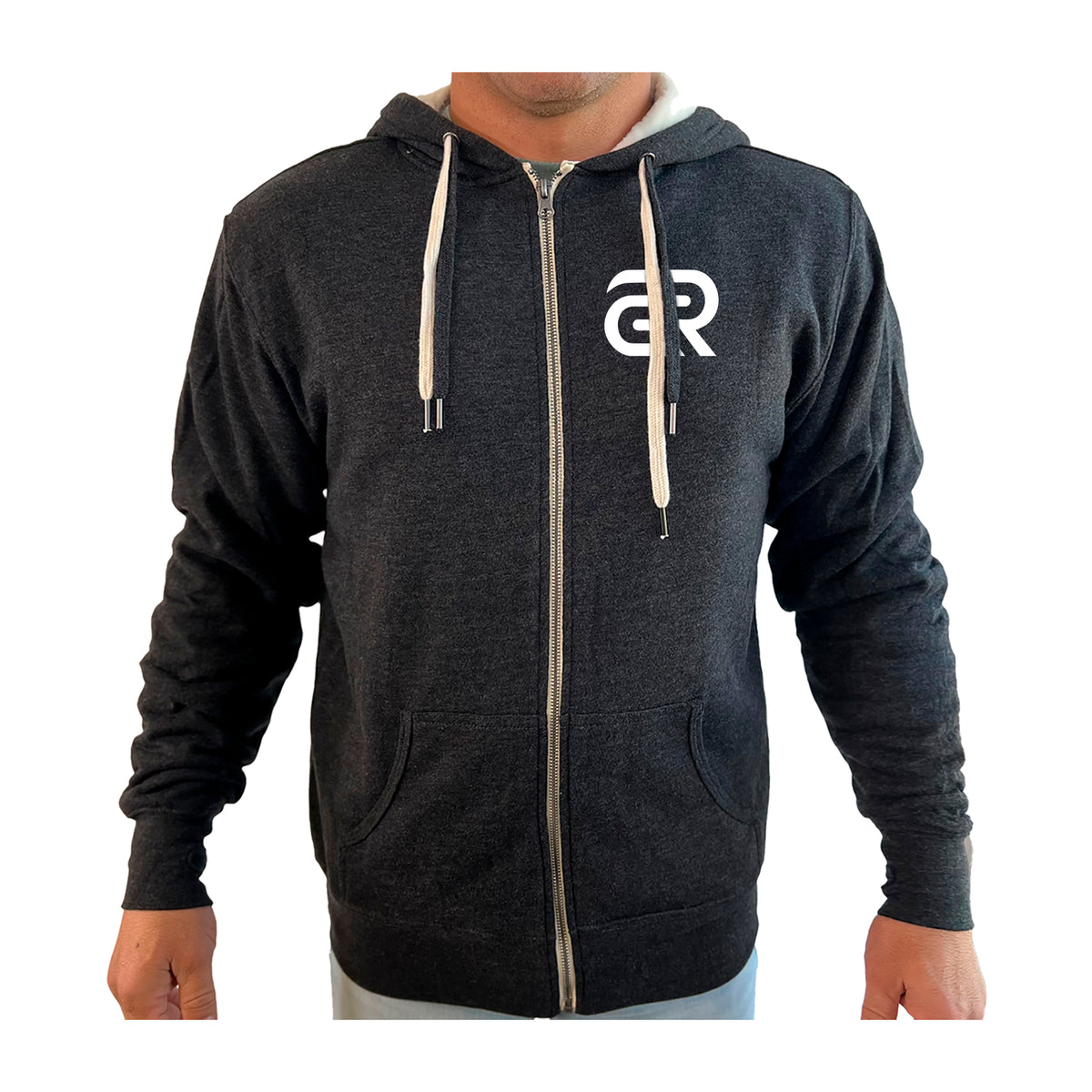 Ground Rules Jiu-Jitsu Academy Sherpa Lined Zip-Up Hoodie #8056 A