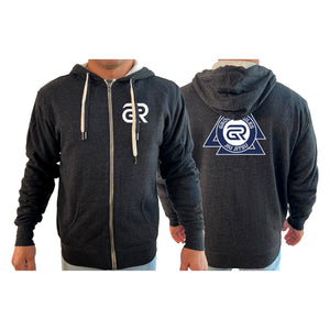 Ground Rules Jiu-Jitsu Academy Sherpa Lined Zip-Up Hoodie #8056 A