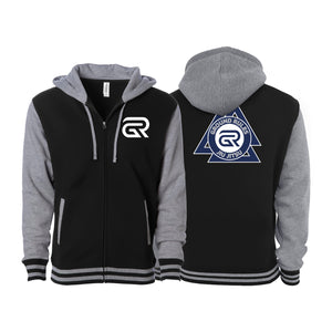 Ground Rules Jiu-Jitsu Academy Varsity Zip-Up Hoodies #8056 A