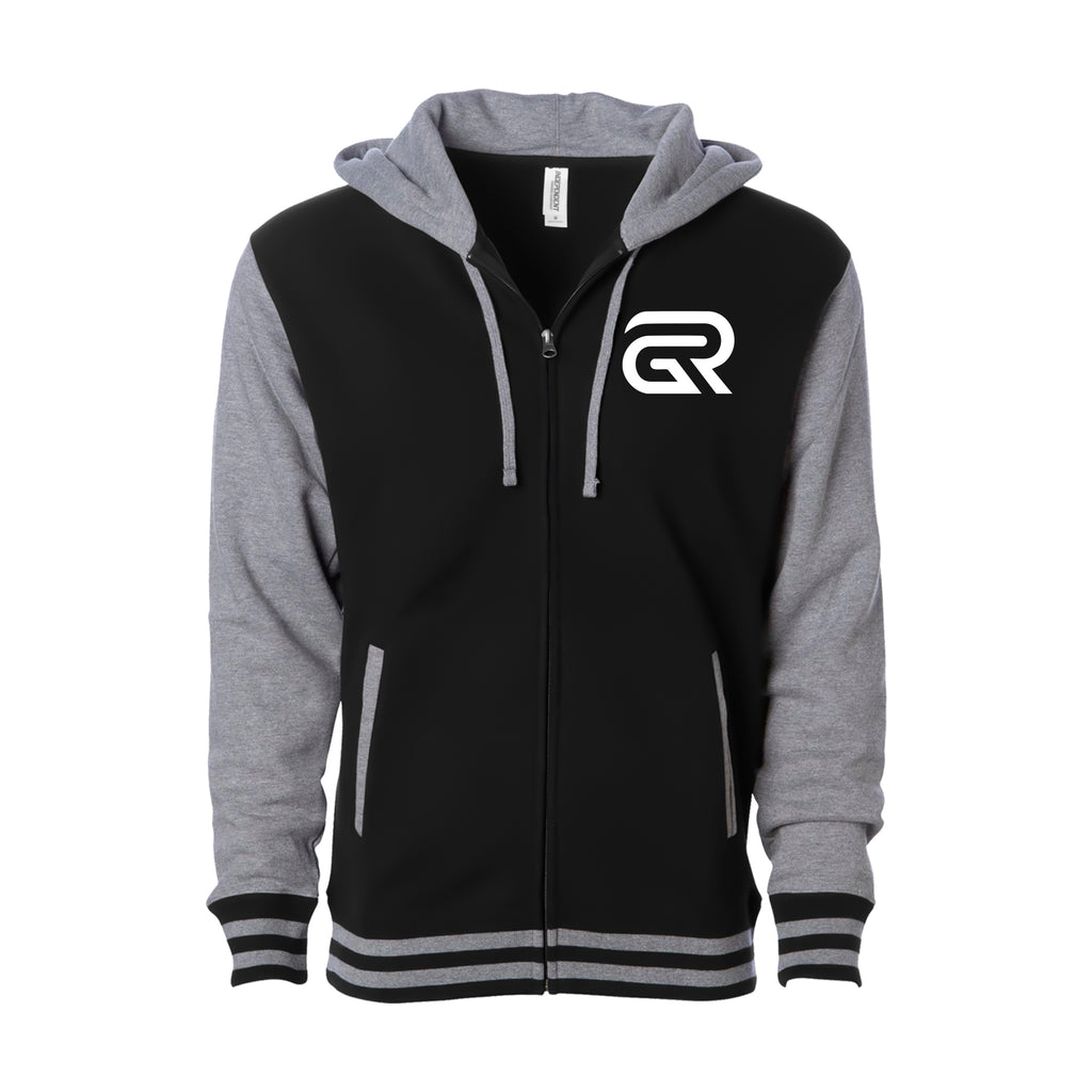 Ground Rules Jiu-Jitsu Academy Varsity Zip-Up Hoodies #8056 A