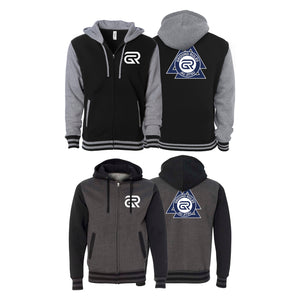 Ground Rules Jiu-Jitsu Academy Varsity Zip-Up Hoodies #8056 A
