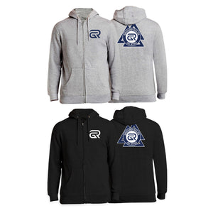 Ground Rules Jiu-Jitsu Academy Zip-Up Hoodies #8056 A
