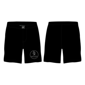 Refuge Jiu Jitsu All Black Custom Shorts #8057 A