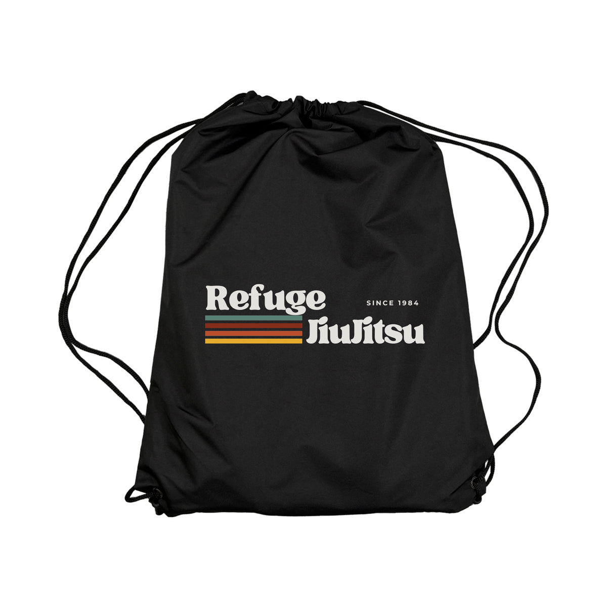 Refuge Jiu Jitsu Academy Drawstring Bags #8057 G (RETRO LOGO)