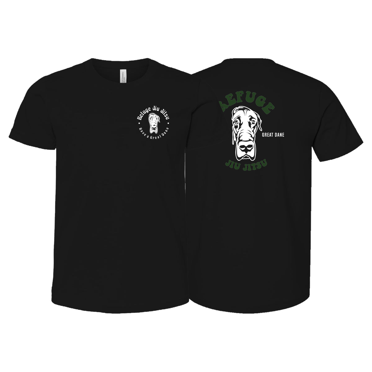 Refuge Jiu Jitsu Academy Kids Shirts #8057 E (Great Dane)