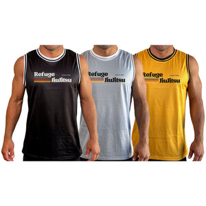 Refuge Jiu Jitsu Academy Basketball Jerseys #8057 G (RETRO LOGO)