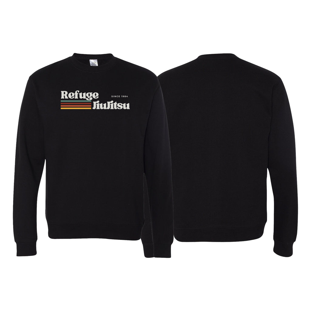 Refuge Jiu Jitsu Academy Crewneck Sweatshirt #8057 G (RETRO LOGO)