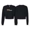 Refuge Jiu Jitsu Women's Cropped Crewneck Sweatshirt #8057 G (RETRO LOGO)