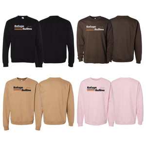 Refuge Jiu Jitsu Academy Crewneck Sweatshirt #8057 G (RETRO LOGO)