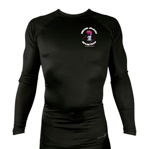 Refuge Jiu Jitsu All Black Custom Rash Guards Long Sleeves #8057 J