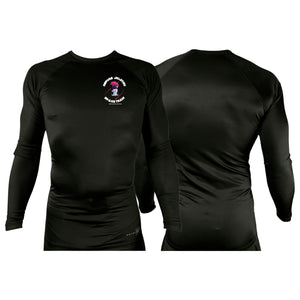 Refuge Jiu Jitsu All Black Custom Rash Guards Long Sleeves #8057 J