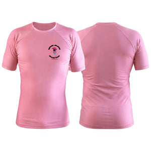 Refuge Jiu Jitsu Pink Custom Rash Guards Short Sleeve #8057 J