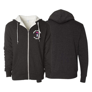 Refuge Jiu Jitsu Academy Sherpa Lined Zip-Up Hoodie #8057 J